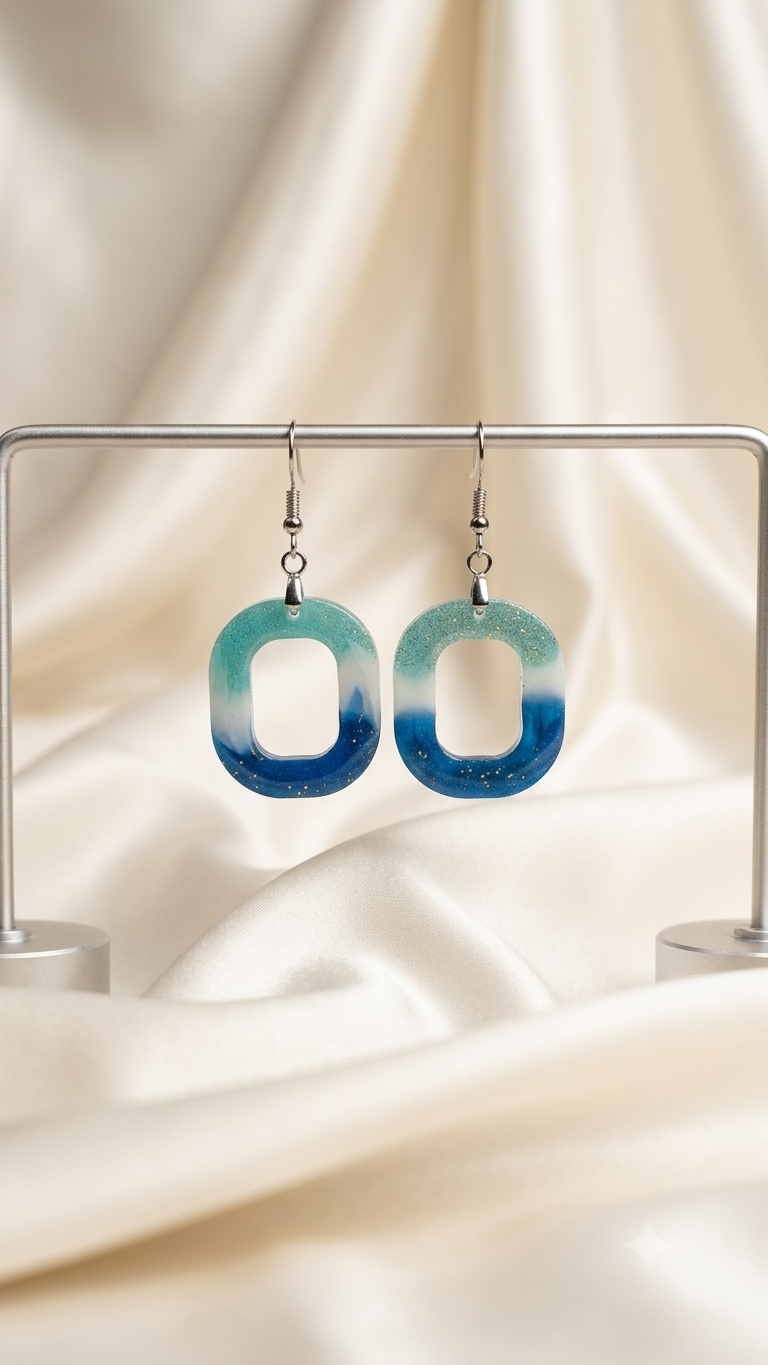 Ocean Resin Earrings
