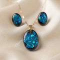 Ekatra Handmade Resin Pendent Set