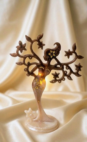 Tree of Life Jewelry Stand – Resin Earring Necklace Holder | Boho Jewelry Organizer